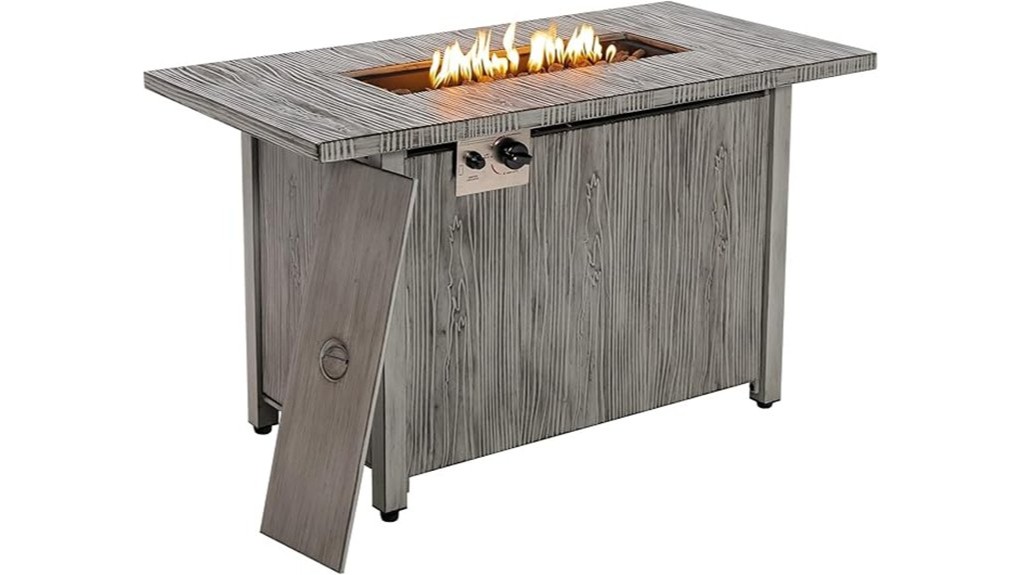 tangkula 43 inch propane firepit