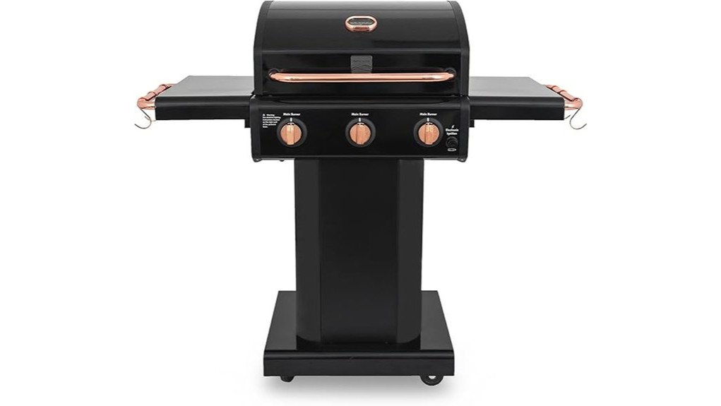 three burner propane grill