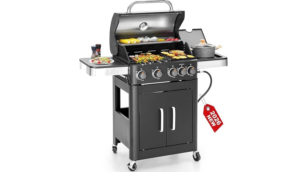 two in one propane grill