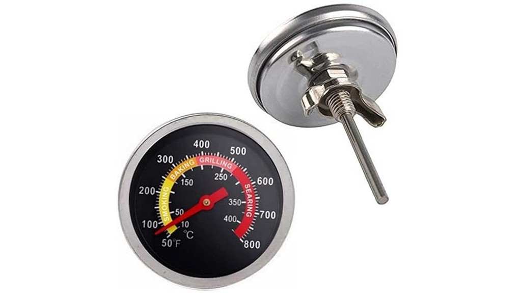 two piece bbq temperature gauge