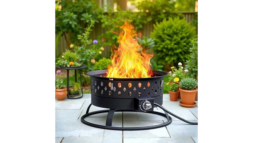 verdeluxe 22 inch propane firepit