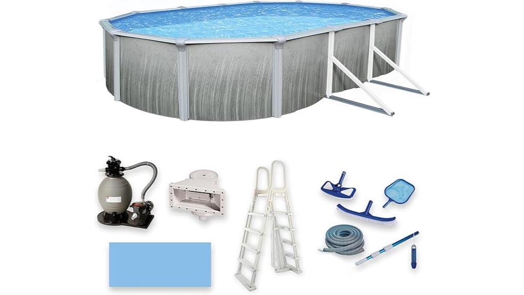 12ft x 24ft oval pool