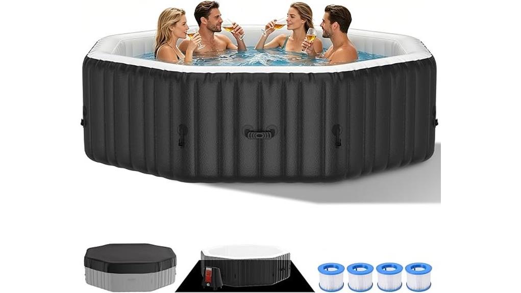 4 6 person inflatable hottub