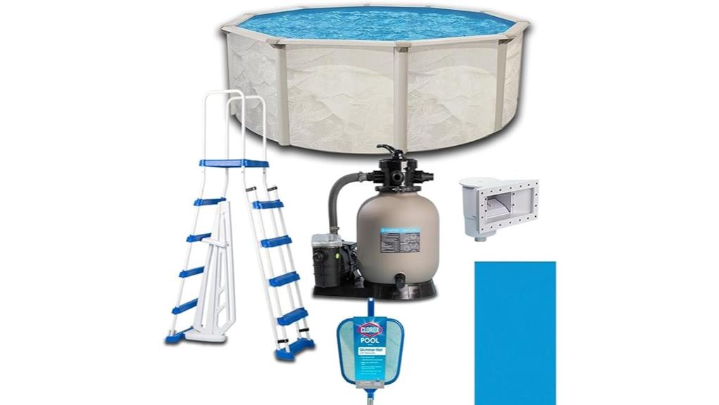 above ground steel frame pool