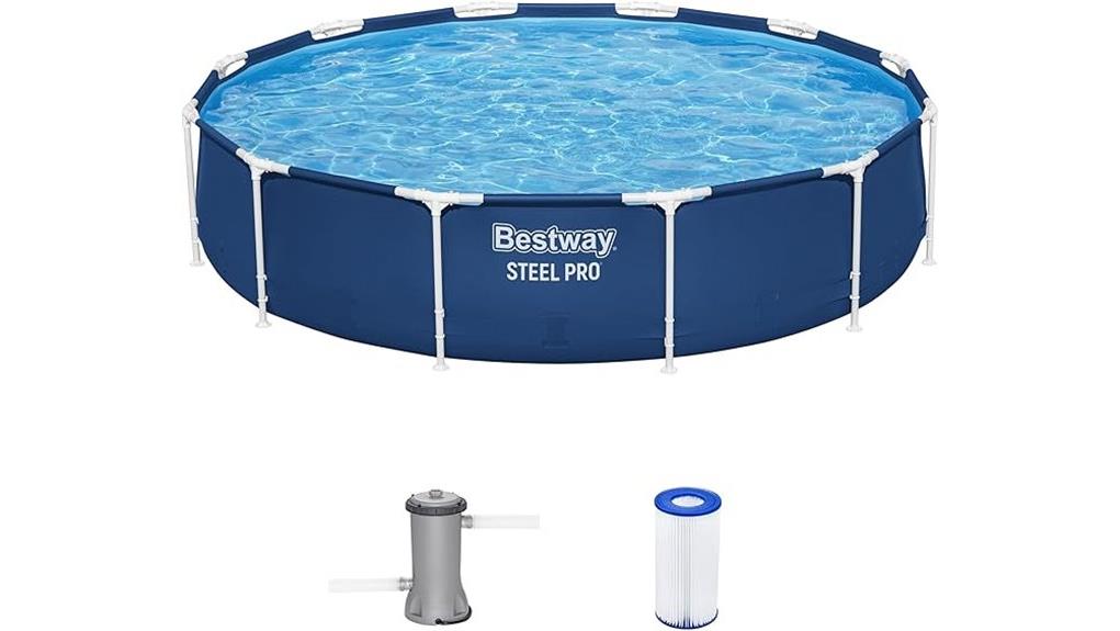 affordable 12ft steel frame aboveground pool