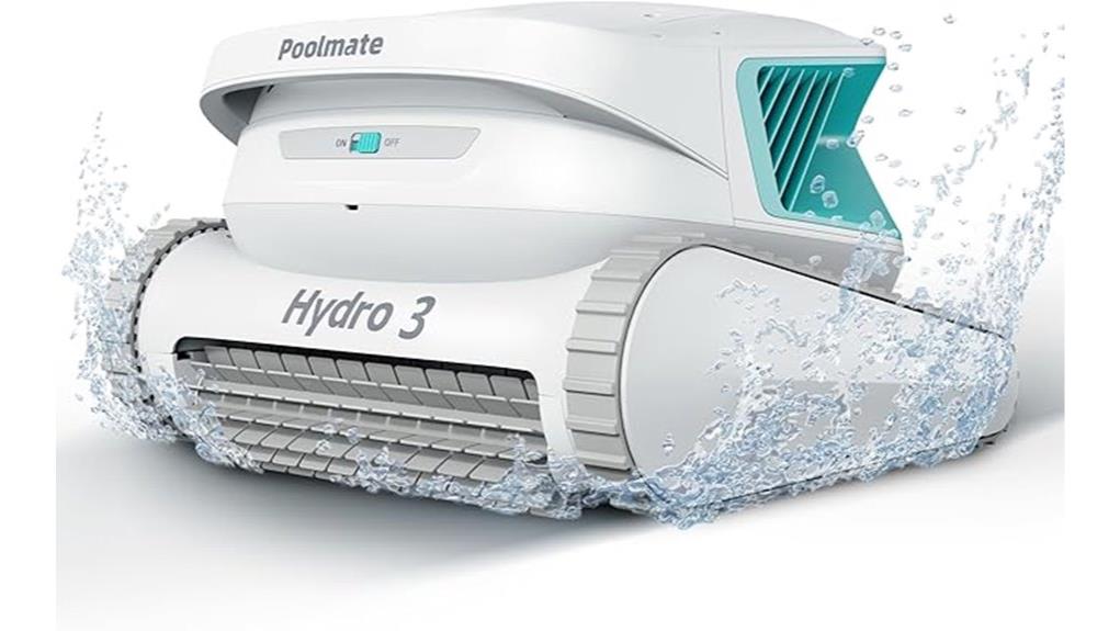compact efficient robotic pool cleaner