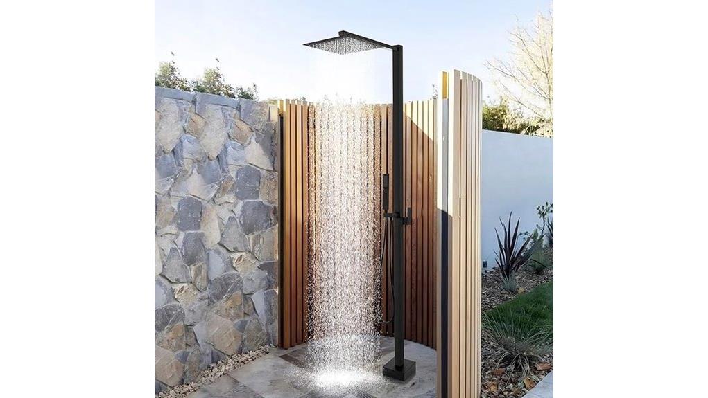 freestanding 10 rain shower
