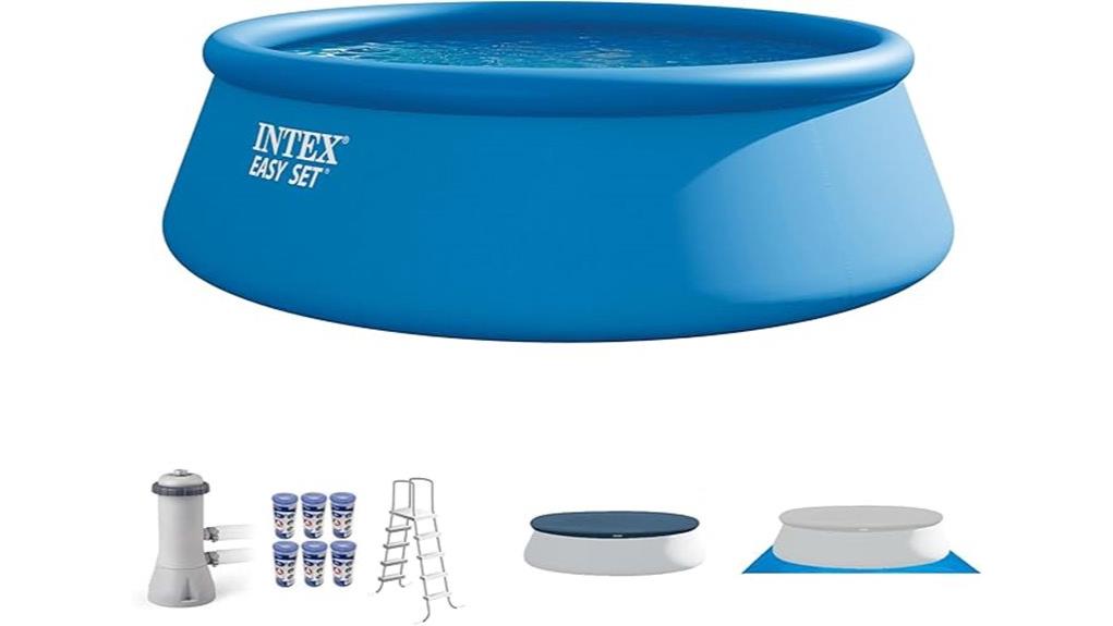 inflatable 15ft by 48in pool