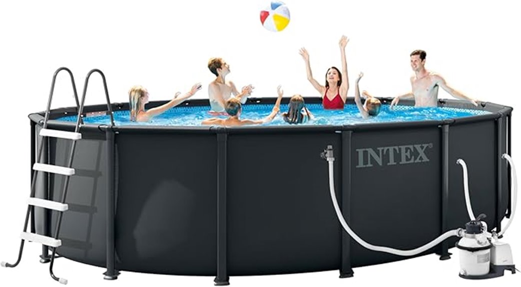 inflatable backyard above ground pool