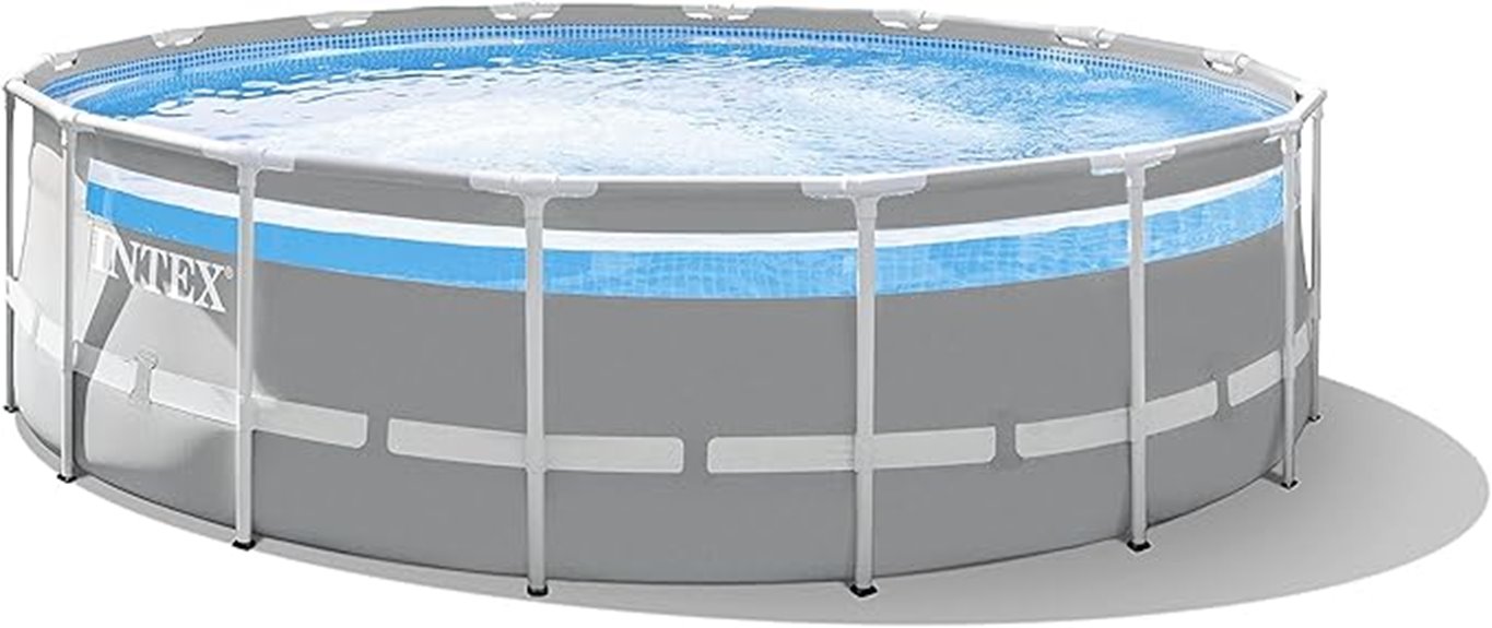 inflatable clear prism frame pool