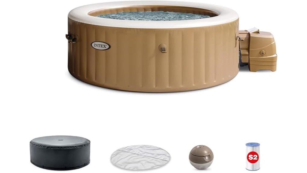inflatable heated bubble spa