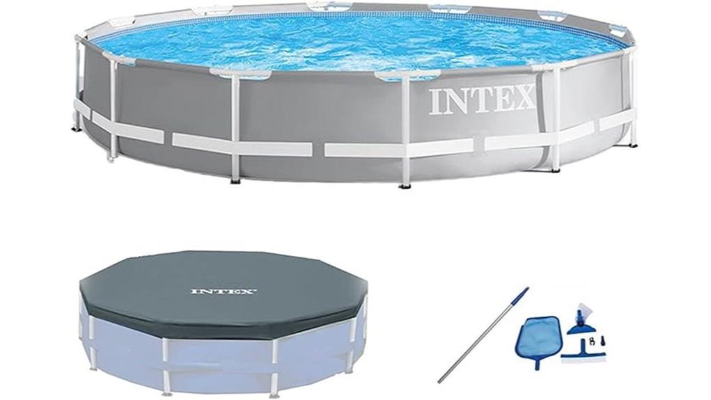 inflatable metal frame family pool