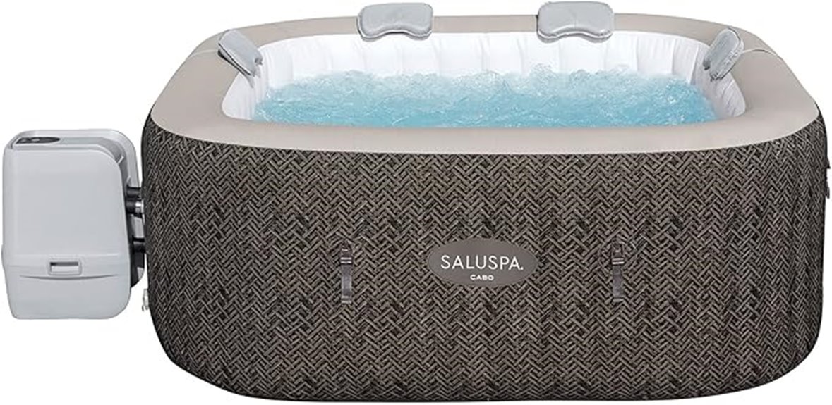 inflatable square hot tub
