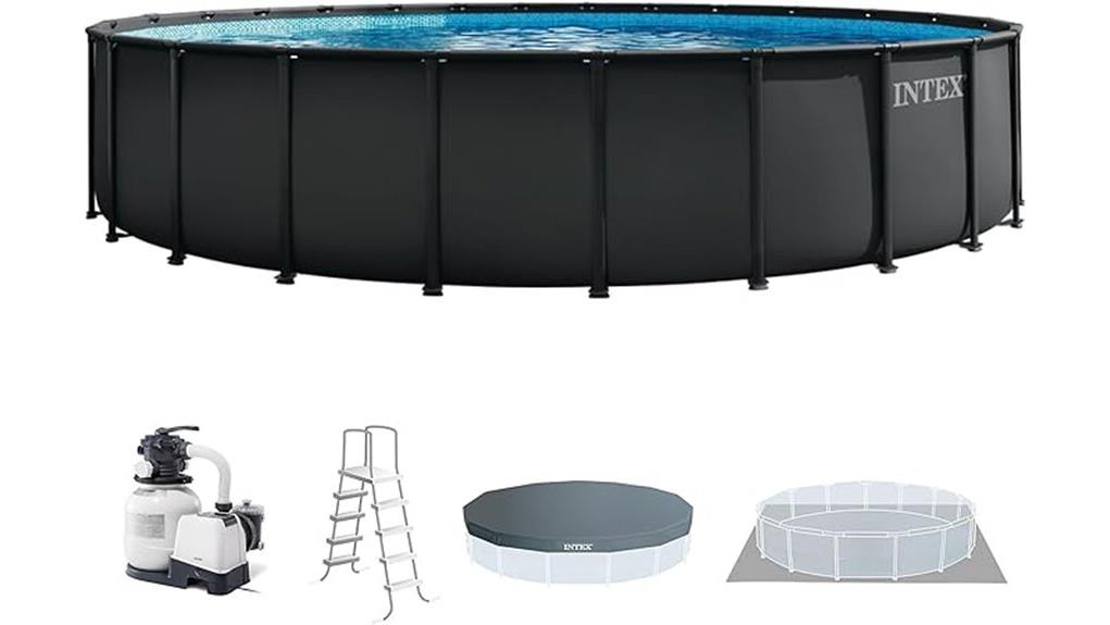 large above ground rectangular pool