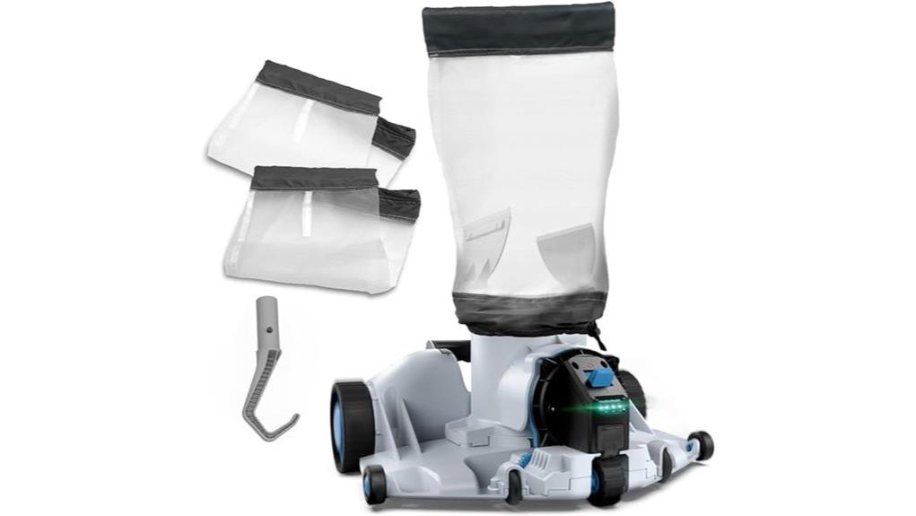 leaf collecting robotic pool vacuum