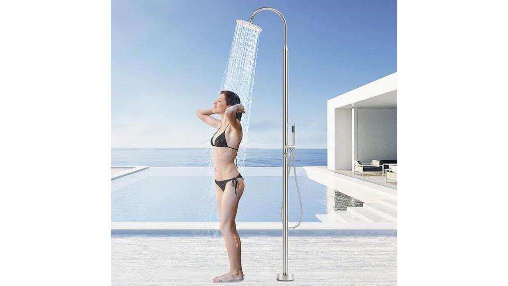 outdoor freestanding shower set