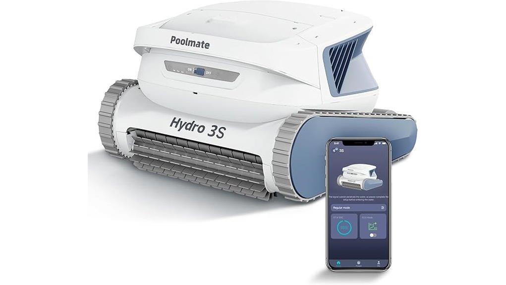 powerful cordless robotic pool cleaner