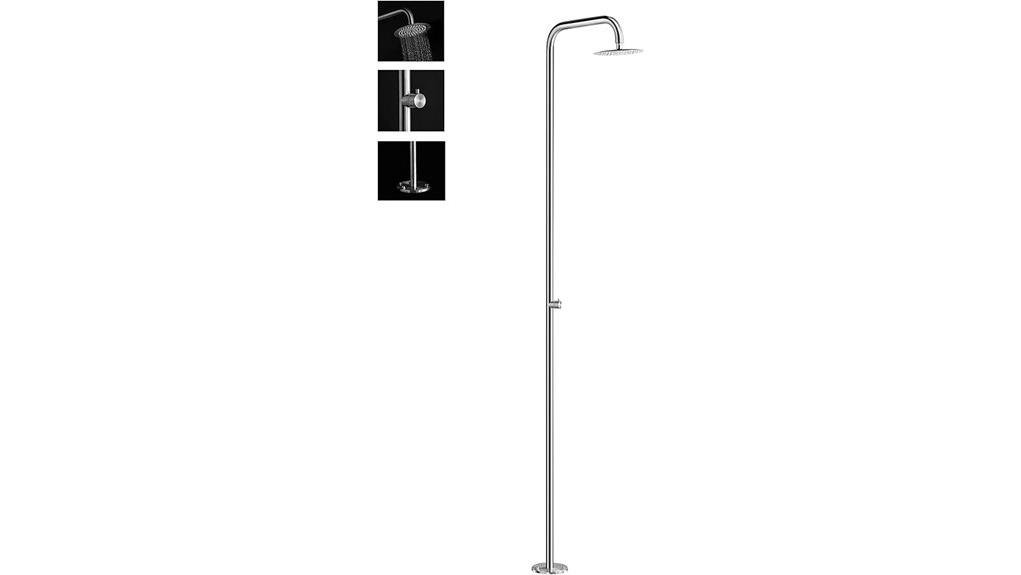 separable composable outdoor shower