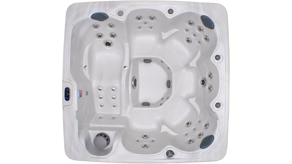 six person compact hot tub